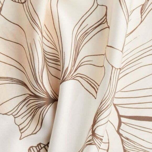 H&M Ramadan Modest Satin Kaftan Dress Floral - Picture 7 of 16